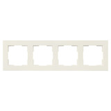 ION INDUSTRIES Afdekraam - V1 - 4-voudig - verticaal/horizontaal - 298 x 85 x 11 mm - Alpin Wit