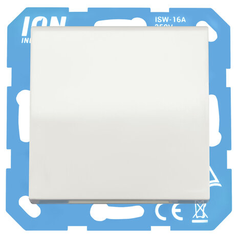 ION INDUSTRIES V1/J1 contactdoos inbouw - 1-voudig - randaarde - met klep - IP44 - 71 x 71 x 32 mm - Alpin Wit ION INDUSTRIES V1/J1 contactdoos inbouw - 1-voudig - randaarde - met klep - IP44 - 71 x 71 x 32 mm - Alpin Wit