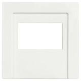 ION INDUSTRIES V1/J1 centraalplaat voor  USB-lader USB-A + USB-C 55 x 55 mm - Alpin Wit