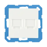 ION INDUSTRIES Modular Jack 2-voudig met Centraalplaat V1/J1 | Alpin Wit ION INDUSTRIES Modular Jack 2-voudig met Centraalplaat V1/J1 | Alpin Wit