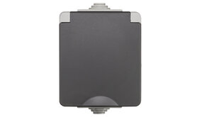 ION INDUSTRIES Contactdoos spatwaterdicht - opbouw - 1-voudig - randaarde - IP55 - grijs ION INDUSTRIES Contactdoos spatwaterdicht - opbouw - 1-voudig - randaarde - IP55 - grijs