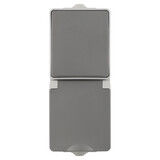 ION INDUSTRIES Combinatie spatwaterdicht - opbouw - wissel - randaarde - verticaal - IP55 - grijs