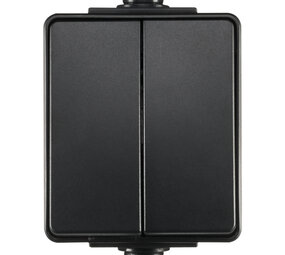 ION INDUSTRIES Schakelaar spatwaterdicht - opbouw - serie - IP55 - zwart