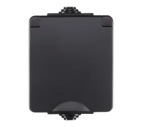 ION INDUSTRIES Opbouw Stopcontact 16A - IP55 WCD | 3Pins - 3x230v  - Zwart - 55.200.070