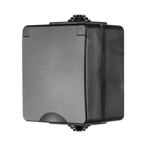 ION INDUSTRIES Opbouw Stopcontact 16A - IP55 WCD | 3Pins - 3x230v - Zwart - 55.200.070 ION INDUSTRIES Opbouw Stopcontact 16A - IP55 WCD | 3Pins - 3x230v - Zwart - 55.200.070