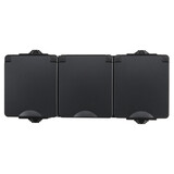 ION INDUSTRIES Contactdoos spatwaterdicht - opbouw - 3-voudig - randaarde - IP55 - zwart