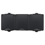 ION INDUSTRIES Contactdoos spatwaterdicht - opbouw - 3-voudig - randaarde - IP55 - zwart