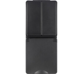 ION INDUSTRIES Combinatie spatwaterdicht - opbouw - serie - randaarde - verticaal - IP55 - zwart