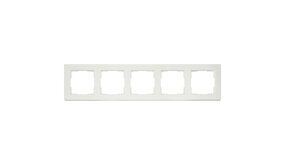 ION INDUSTRIES Afdekraam - V1-  5-voudig - verticaal/horizontaal - 369 x 80 x 11 mm - mat wit ION INDUSTRIES Afdekraam - V1-  5-voudig - verticaal/horizontaal - 369 x 80 x 11 mm - mat wit