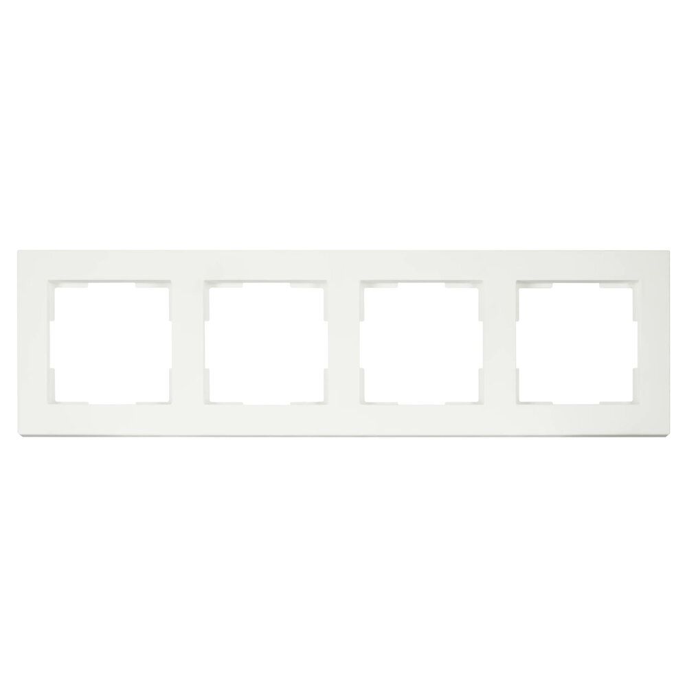 ION INDUSTRIES Afdekraam - V1 4-voudig - verticaal/horizontaal - 298 x 85 x 11 mm - mat wit ION INDUSTRIES Afdekraam - V1 4-voudig - verticaal/horizontaal - 298 x 85 x 11 mm - mat wit