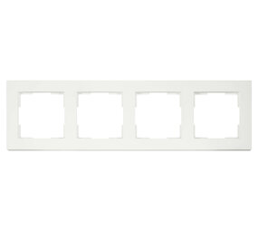 ION INDUSTRIES Afdekraam - V1 4-voudig - verticaal/horizontaal - 298 x 85 x 11 mm - mat wit