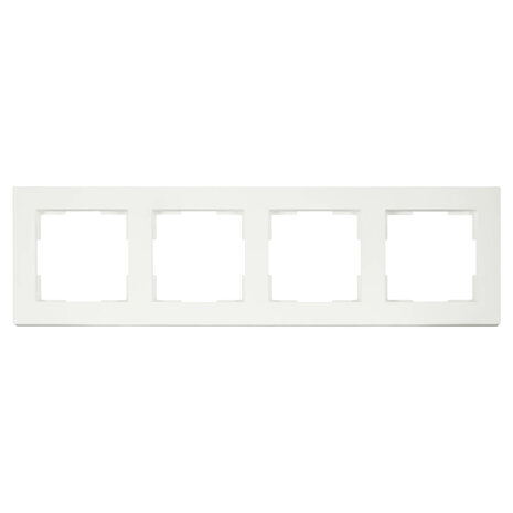 ION INDUSTRIES Afdekraam - V1 4-voudig - verticaal/horizontaal - 298 x 85 x 11 mm - mat wit ION INDUSTRIES Afdekraam - V1 4-voudig - verticaal/horizontaal - 298 x 85 x 11 mm - mat wit