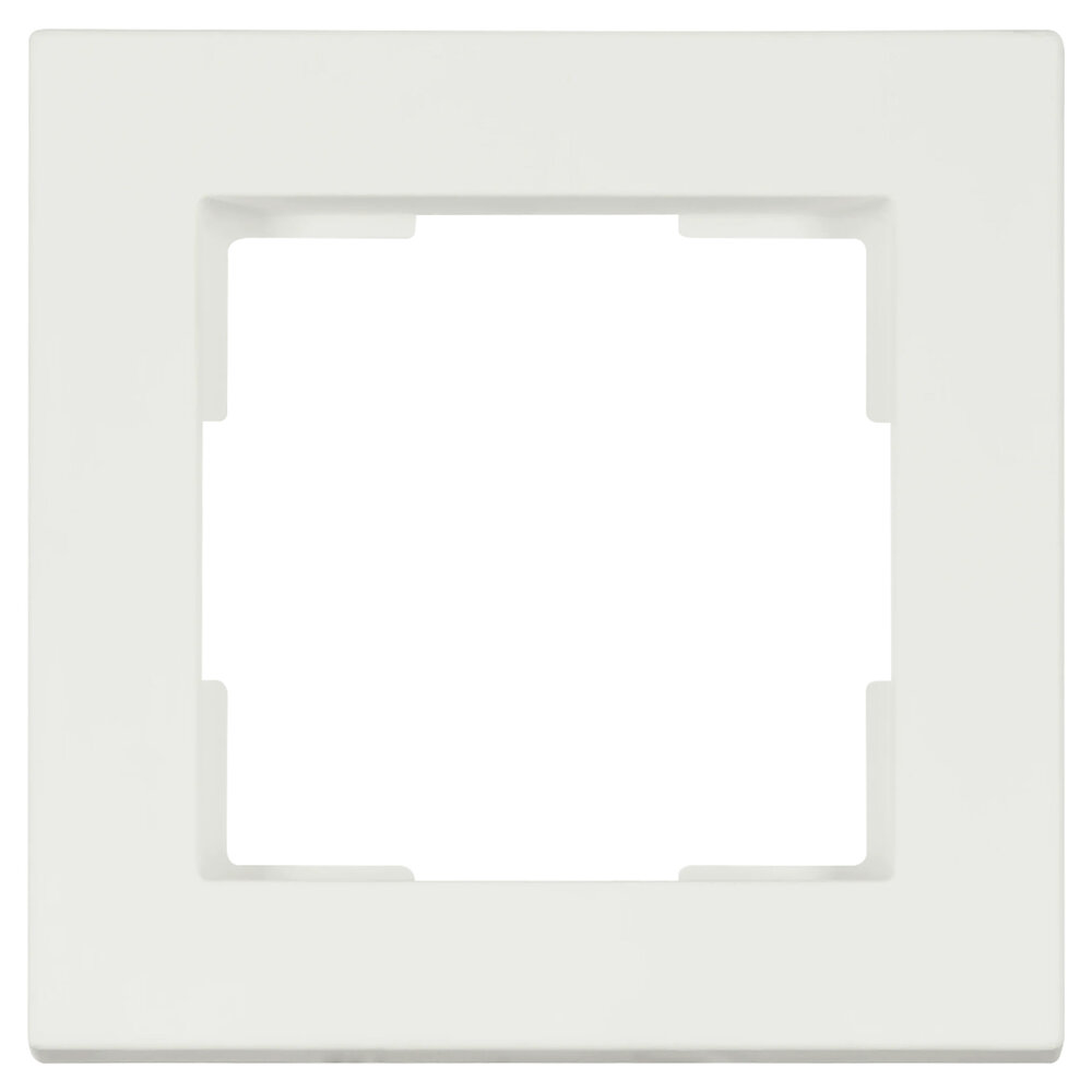 ION INDUSTRIES Afdekraam  V1 - 1-voudig - verticaal/horizontaal - 85 x 85 x 11 mm - mat wit
