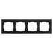 ION INDUSTRIES Afdekraam V1 - 4-voudig - verticaal/horizontaal - 298 x 85 x 11 mm - mat zwart ION INDUSTRIES Afdekraam V1 - 4-voudig - verticaal/horizontaal - 298 x 85 x 11 mm - mat zwart
