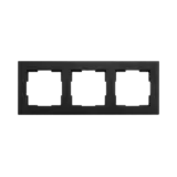 ION INDUSTRIES Afdekraam V1 - 3-voudig - verticaal/horizontaal - 227 x 85 x 11 mm - mat zwart