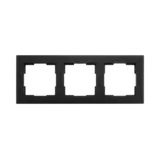 ION INDUSTRIES Afdekraam V1 - 3-voudig - verticaal/horizontaal - 227 x 85 x 11 mm - mat zwart