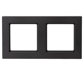 ION INDUSTRIES Afdekraam V1 - 2-voudig - verticaal/horizontaal - 156 x 85 x 11 mm - mat zwart