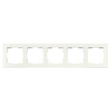 ION INDUSTRIES Afdekraam V1 - 5-voudig - verticaal/horizontaal - 369 x 85 x 11 mm - alpin wit