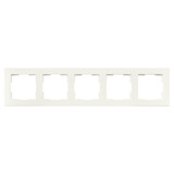 ION INDUSTRIES Afdekraam V1 - 5-voudig - verticaal/horizontaal - 369 x 85 x 11 mm - alpin wit