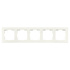 Afdekraam V1 - 5-voudig - verticaal/horizontaal - 369 x 85 x 11 mm - alpin wit