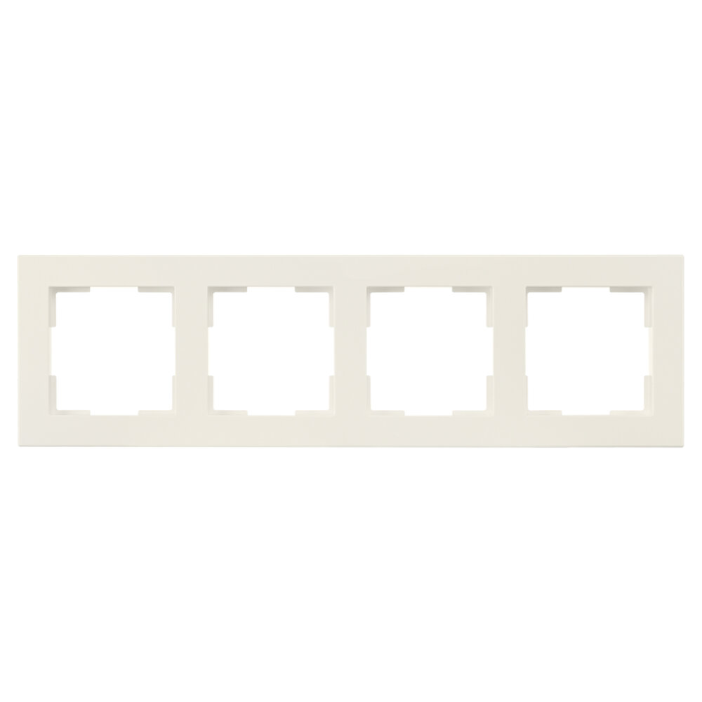 ION INDUSTRIES Afdekraam V1 - 4-voudig - verticaal/horizontaal - 298 x 85 x 11 mm - alpin wit ION INDUSTRIES Afdekraam V1 - 4-voudig - verticaal/horizontaal - 298 x 85 x 11 mm - alpin wit