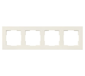 ION INDUSTRIES Afdekraam V1 - 4-voudig - verticaal/horizontaal - 298 x 85 x 11 mm - alpin wit