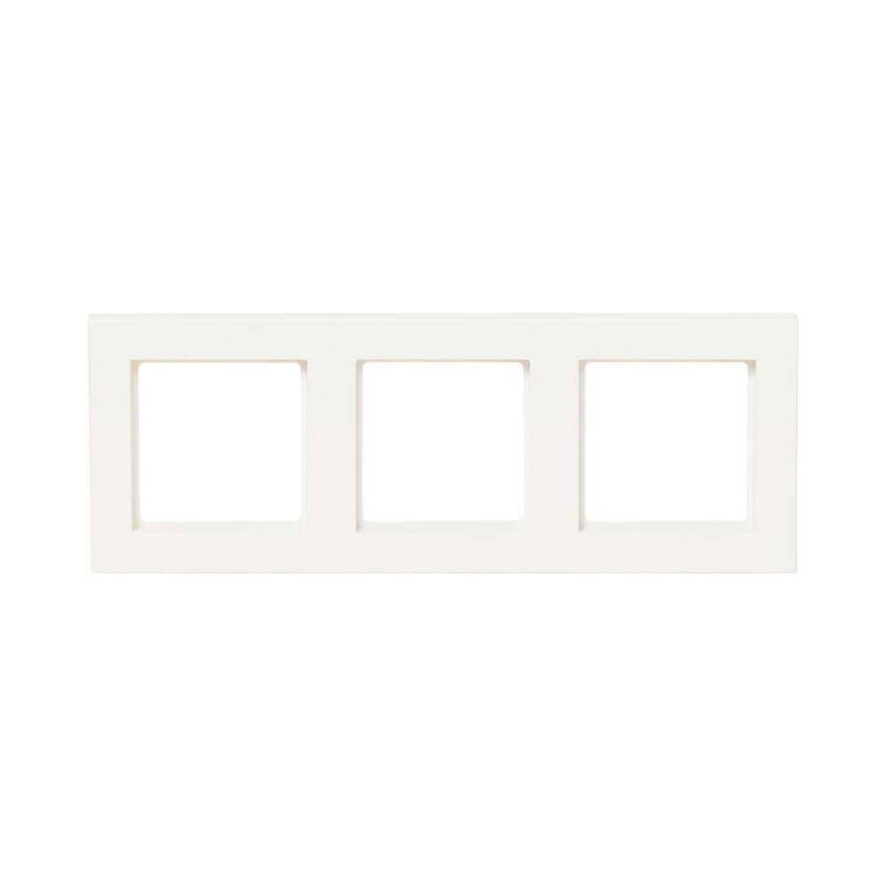 ION INDUSTRIES Afdekraam V1-  3-voudig - verticaal/horizontaal - 227 x 85 x 11 mm - alpin wit ION INDUSTRIES Afdekraam V1-  3-voudig - verticaal/horizontaal - 227 x 85 x 11 mm - alpin wit