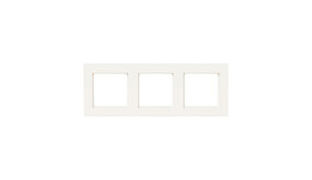 ION INDUSTRIES Afdekraam V1-  3-voudig - verticaal/horizontaal - 227 x 85 x 11 mm - alpin wit