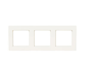 ION INDUSTRIES Afdekraam V1-  3-voudig - verticaal/horizontaal - 227 x 85 x 11 mm - alpin wit