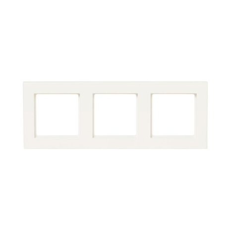 ION INDUSTRIES Afdekraam V1-  3-voudig - verticaal/horizontaal - 227 x 85 x 11 mm - alpin wit ION INDUSTRIES Afdekraam V1-  3-voudig - verticaal/horizontaal - 227 x 85 x 11 mm - alpin wit