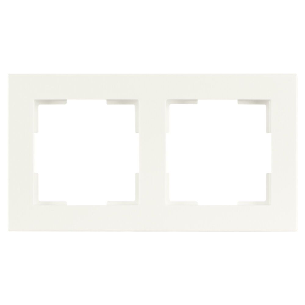 ION INDUSTRIES Afdekraam V1 - 2-voudig - verticaal/horizontaal - 156 x 85 x 11 mm - alpin wit