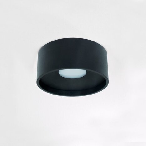 LCB LED Europe Plafondspot Dimbaar IP54 - Rond Zwart - 10W 720Lm - 2700K 927 Warm Wit | Triac Dimbaar - Aluminium LCB LED Europe Plafondspot Dimbaar IP54 - Rond Zwart - 10W 720Lm - 2700K 927 Warm Wit | Triac Dimbaar - Aluminium