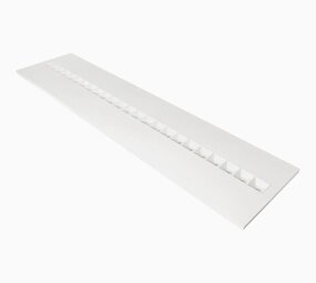 Ledvance Zakelijk: Professionele LED Verlichting & Armaturen LED Paneel 120x30CM - UGR16 Louvre - Aluminum Wit -  27.5W 4150Lm - 4000K 840 Koel Wit |  IP20