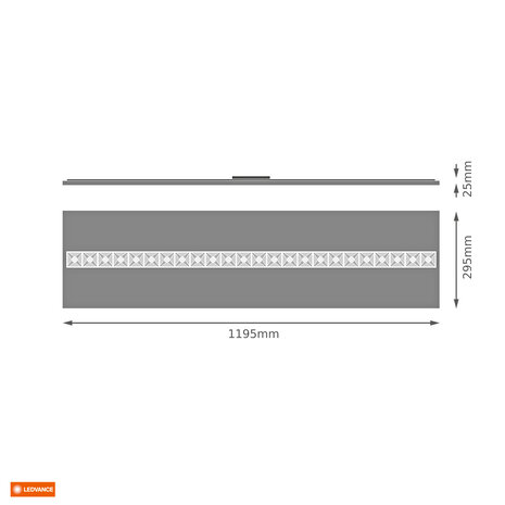Ledvance LED Paneel 120x30CM - UGR16 Louvre - Aluminum Wit - 27.5W 4150Lm - 4000K 840 Koel Wit | IP20 Ledvance LED Paneel 120x30CM - UGR16 Louvre - Aluminum Wit - 27.5W 4150Lm - 4000K 840 Koel Wit | IP20