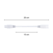 LCB LED Europe T5 Armatuur Toebehoren | 20CM Koppelkabel Male / Female verbinding - Verlengsnoer LCB LED Europe T5 Armatuur Toebehoren | 20CM Koppelkabel Male / Female verbinding - Verlengsnoer