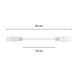 LCB LED Europe T5 Armatuur Toebehoren | 200CM Koppelkabel Male / Female verbinding - Verlengsnoer LCB LED Europe T5 Armatuur Toebehoren | 200CM Koppelkabel Male / Female verbinding - Verlengsnoer