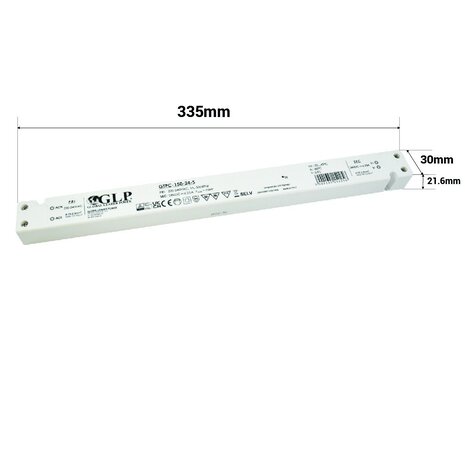GLP LED Voedingsadapter 24V - 150W - 6,25 Ampère - | 24V - Extra smalle Voeding - IP20