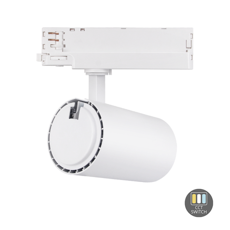 LCB LED Europe LED 3-Fase Railspot Dimbaar - Wit - 10W - 30W 950Lm - 2850Lm - CCT 927-930-940 Multi Lumen Switch | Triac Dimbaar - 5 Jaar garantie LCB LED Europe LED 3-Fase Railspot Dimbaar - Wit - 10W - 30W 950Lm - 2850Lm - CCT 927-930-940 Multi Lumen Switch | Triac Dimbaar - 5 Jaar garantie