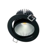 Macbright LED Downlight - Zwart -  115MM SUN-2 - 9.2W  1100Lm - 3000K 830 Warm Wit  |  Zaagmaat 101MM + GST18-3
