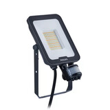 Philips LED Verlichting | Officieel Assortiment Signify Professional. LED breedstraler Ledinaire BVP167 grijs 20W 2400lm 40D - 830-840-865 | IP65 symmetrisch met bewegingssensor