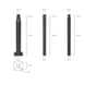 LED line Straatlantarenpaal - zwart - 3meter - kop 60mm LED line Straatlantarenpaal - zwart - 3meter - kop 60mm