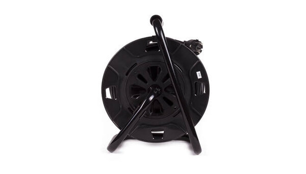 Technik Kabelhaspel 15m - 4-voudig met randaarde - 3x1.5mm2 - zwart Technik Kabelhaspel 15m - 4-voudig met randaarde - 3x1.5mm2 - zwart