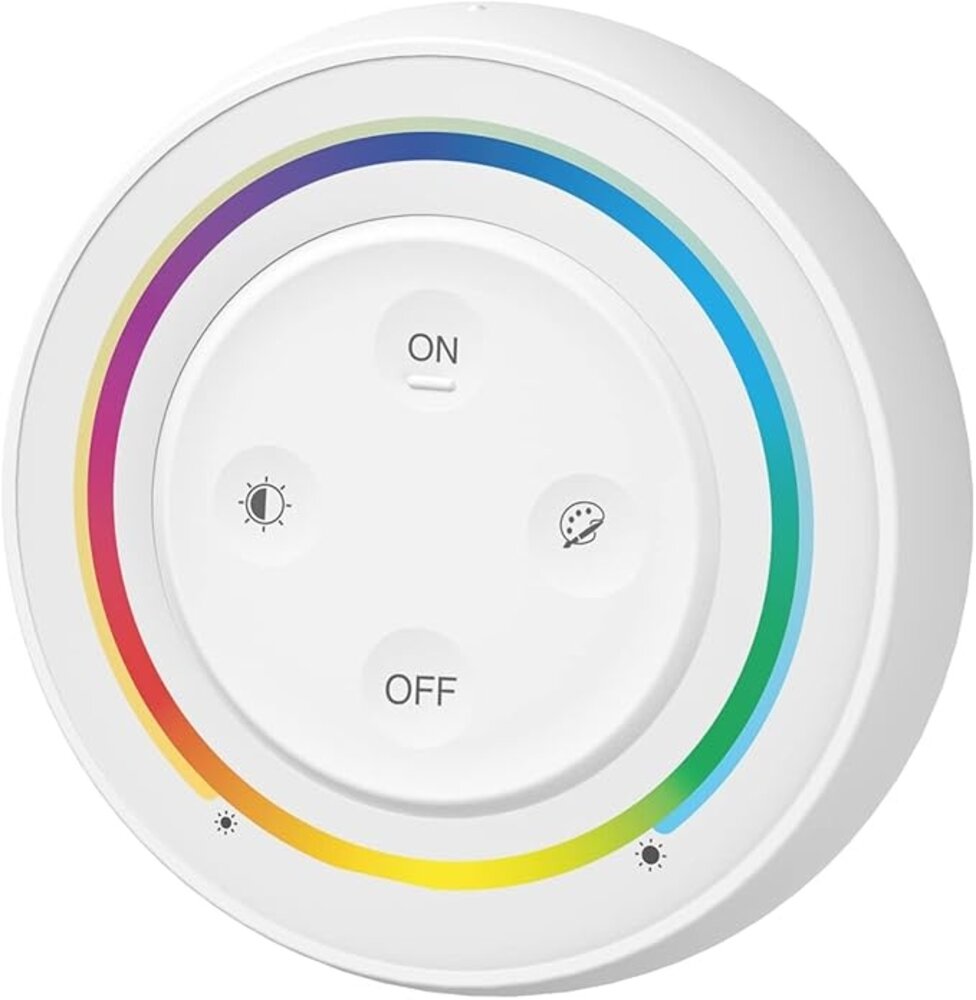 LCB LED Europe MI-LIGHT Wandbediening Rond - WIT - RGB+CCT | Miboxer RF 2.4Ghz - 4 Groepen LCB LED Europe MI-LIGHT Wandbediening Rond - WIT - RGB+CCT | Miboxer RF 2.4Ghz - 4 Groepen