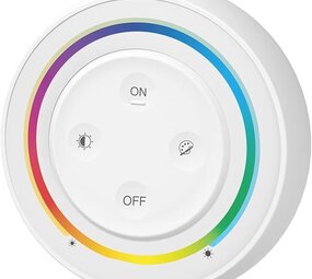 LCB LED Europe  MI-LIGHT Wandbediening Rond - WIT - RGB+CCT | Miboxer RF 2.4Ghz - 4 Groepen