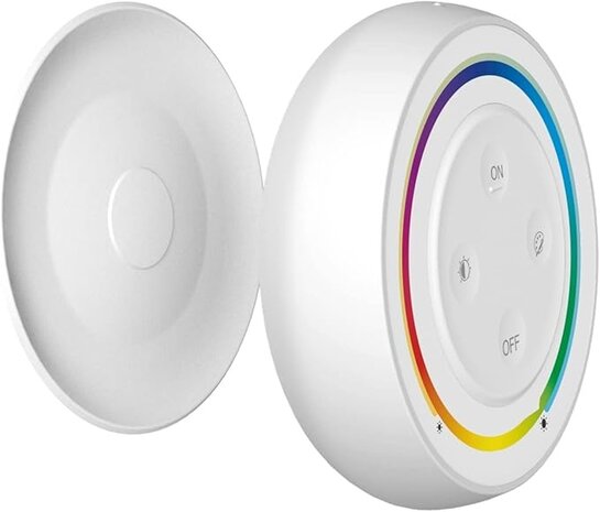 LCB LED Europe MI-LIGHT Wandbediening Rond - WIT - RGB+CCT | Miboxer RF 2.4Ghz - 4 Groepen LCB LED Europe MI-LIGHT Wandbediening Rond - WIT - RGB+CCT | Miboxer RF 2.4Ghz - 4 Groepen