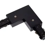 Lucide 1-Fase Spanningsrail toebehoren | L stuk - Hoek verbinding - voeding Connector - 1 phase - Zwart