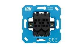ION INDUSTRIES Wipschakelaar Dubbel - 2-polig - Mat Zwart  10.300.030 ION INDUSTRIES Wipschakelaar Dubbel - 2-polig - Mat Zwart  10.300.030