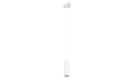 LCB LED LED Pendel hanglamp - 250MM Matt Wit - Milano  | 1-Lichts GU10 Fitting -  250x65MM LCB LED LED Pendel hanglamp - 250MM Matt Wit - Milano  | 1-Lichts GU10 Fitting -  250x65MM