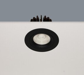 LCB LED Europe  LED Spot IP44 - VENICE Ø68mm - Zwart - 8W 720lm - 2700K 827 Warm Wit