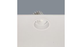 LCB LED LED Inbouwspot IP44 - RIBS 83mm - Wit - 10W 1100lm - 2700K 827 Warm Wit LCB LED LED Inbouwspot IP44 - RIBS 83mm - Wit - 10W 1100lm - 2700K 827 Warm Wit